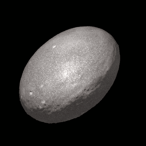 Haumea a une rotation très rapide : environ 4 h. © Stephanie Hoover, Domaine public