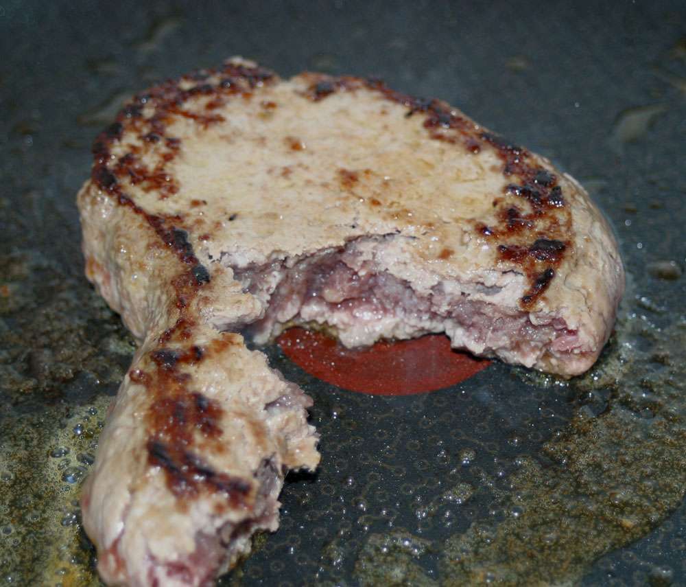 En 2005, en France, des steaks hachés insuffisamment cuits sont impliqués dans une épidémie liée à Escherichia coli O157:H7. Sur les 69 malades, 46 patients sont hospitalisés. Cuire la viande à cœur élimine ce risque. © Vincent Leclerc