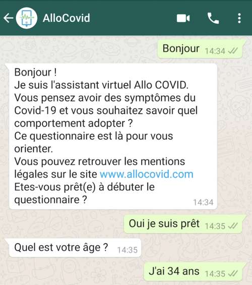 Pour les sourds et malentendants, AlloCovid sera bientôt disponible sur Whatsapp pour discuter par écrit. © Inserm Pour les sourds et malentendants, AlloCovid sera bientôt disponible sur Whatsapp pour discuter par écrit. © Inserm