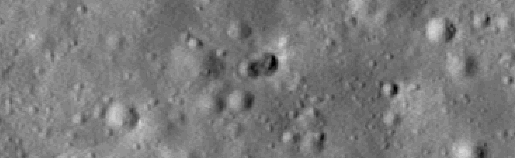Une image avant et après le crash d’un engin encore non identifié sur la Lune. © Nasa, Goddard, Arizona State University