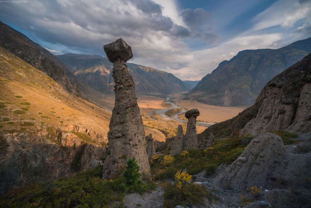 Les rochers-champignons de l’Altaï Les rochers-champignons de l’Altaï