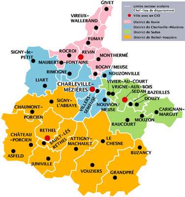 Carte des Ardennes