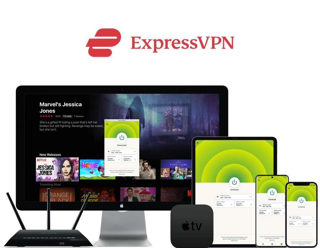 Le VPN abolit les frontières et vous permet d'avoir accès aux catalogues Netflix, Disney+, HBO… qui deviennent accessibles. © ExpressVPN 