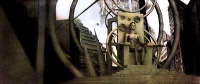 Futura, dans le film Metropolis de Fritz Lang, est devenue une image mythique du robot. Elle est représentée ici dans une image de synthèse réalisée par David Imbaud, un étudiant de l’institut international du Multimédia, dans le cadre du projet Eva. © F. Lang/D. Imbaud