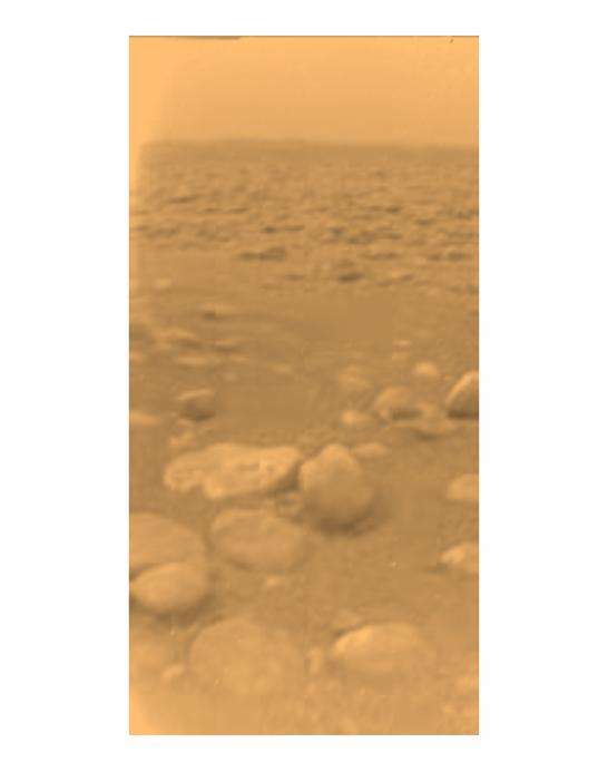 Première image de la surface de Titan Première image de la surface de Titan