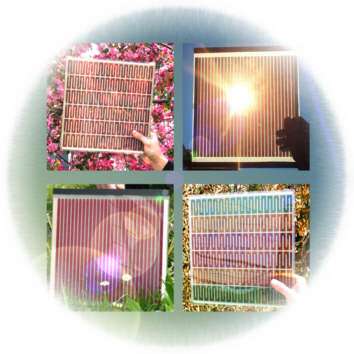 Les cellules Grätzel peuvent exhiber différentes couleurs, ce qui permettrait une meilleure intégration des panneaux solaires dans notre environnement quotidien. © Sastra, Wikimedia Commons, DP