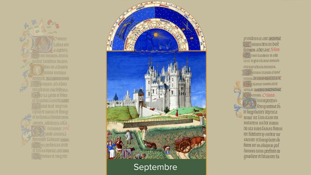 Septembre : vendanges au château de Saumur Septembre : vendanges au château de Saumur