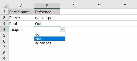 Comment Inserer Un Menu Deroulant Dans Un Fichier Excel