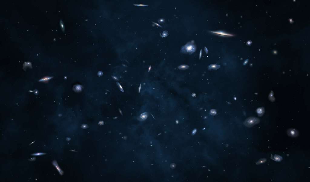 Amas de galaxies. © Yuriy Mazur, Adobe Stock