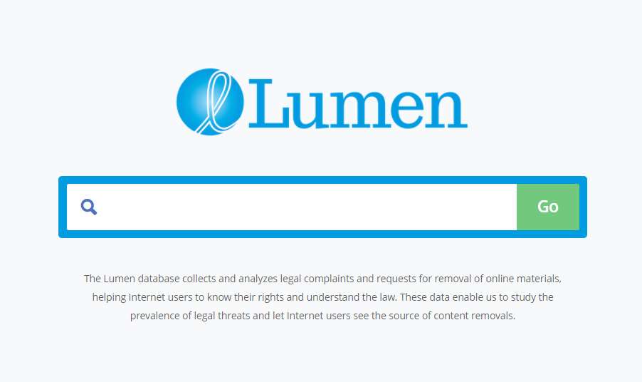 Chaque jour, Lumen recense toutes les demandes de retrait de contenus sur Google et d'autres moteurs de recherche, en indiquant son initiateur. © Lumen