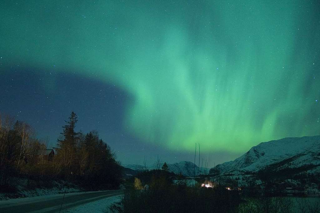 Aurore boréale en Norvège Aurore boréale en Norvège
