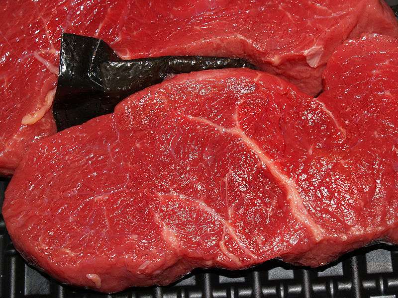 La viande peut contenir des bactéries résistantes aux antibiotiques. © Cyclonebill, Wikimedia, CC