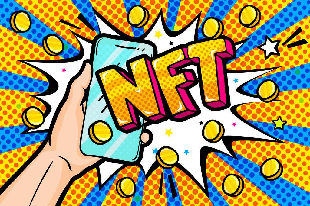 Digital works of art are exchanged in the form of NFTs.  © Vektorstory, Adobe Stock