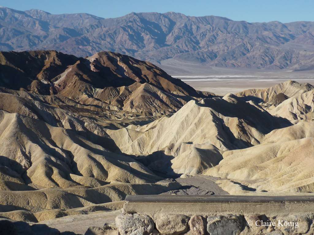 Zabriskie Point dans la Death Valley. © Claire König - Tous droits réservés
