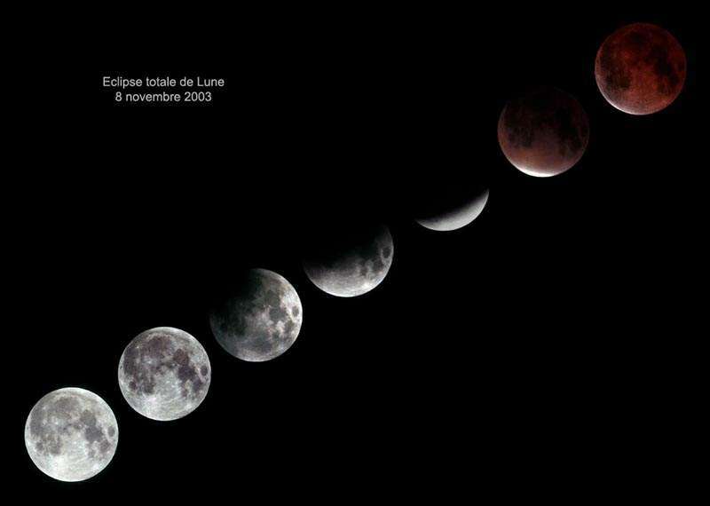 Eclipse Totale de Lune - 08 Novembre 2003 Eclipse Totale de Lune - 08 Novembre 2003