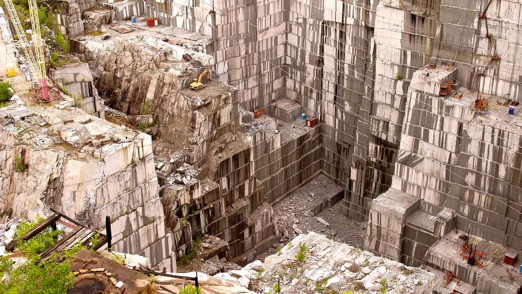 La mine de granit de South Barre, aux États-Unis La mine de granit de South Barre, aux États-Unis