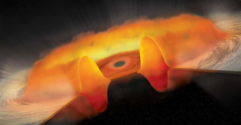 Les trous noirs sont-ils la clé de l'énigme de l'énergie des quasars ? © Nasa/CXC/M. Weiss
