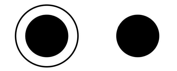 L’illusion de Delbœuf et ses cercles concentriques L’illusion de Delbœuf et ses cercles concentriques