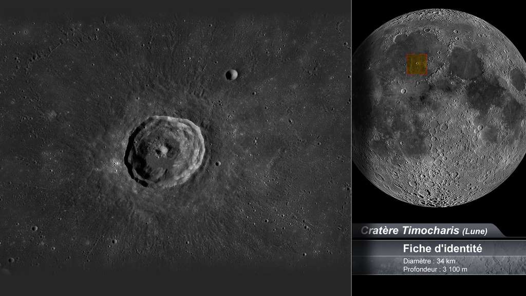 Le cratère Timocharis sur la Lune Le cratère Timocharis sur la Lune