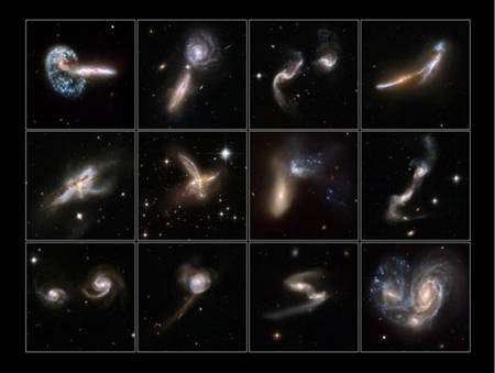Un exemple de galaxies en interaction détectées par IRAS puis observées par le télescope spatial (NASA, ESA, the Hubble Heritage (AURA/STScI-ESA/Hubble collaboration and A. Evans)