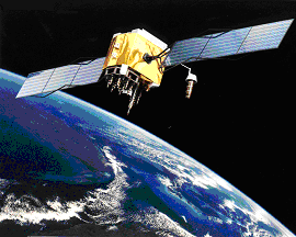 Un satellite Navstar du système GPS actuel. Crédit NASA.