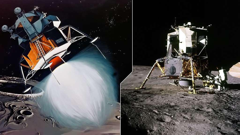 Alunissage du module lunaire Alunissage du module lunaire