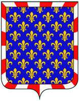 Montlouis-sur-Loire appartient à l'Indre-et-Loire, dont voici le blason. Il est d'ailleurs très proche du drapeau de la Touraine. © DR