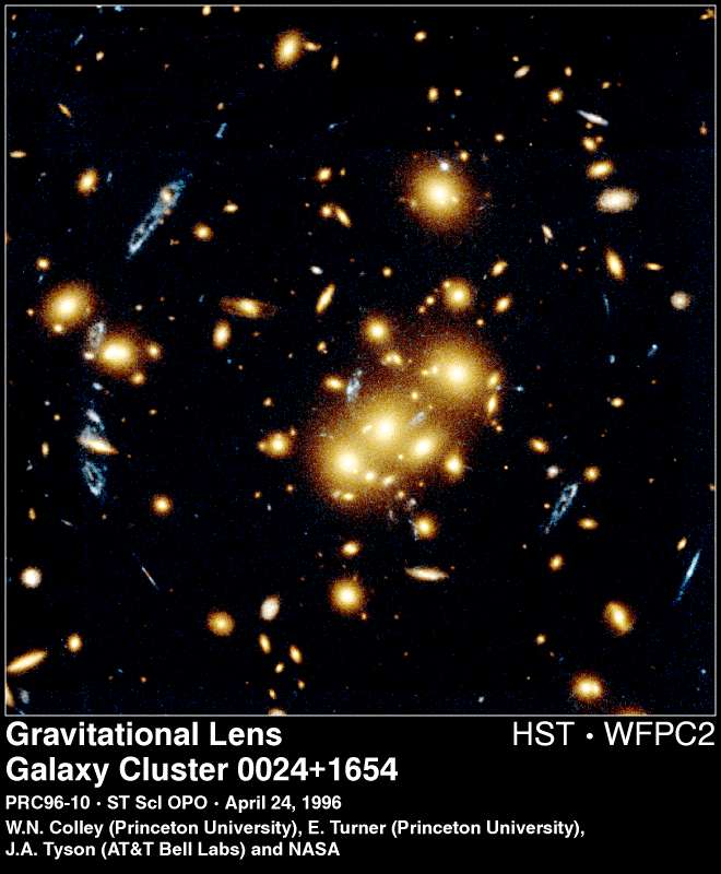 lentille gravitationnelle dans 0024 1654 lentille gravitationnelle dans 0024 1654