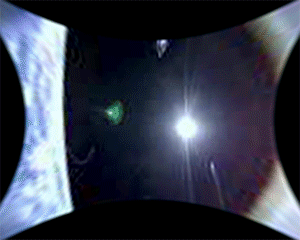 Déploiement de la grande voile solaire vu par la caméra 1 de LightSail 2. L'animation a été accélérée 100 fois. © The Planetary Society