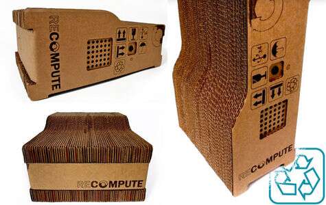 La coque de Recompute est en carton et facilement démontable même sans outil. © Montoroso