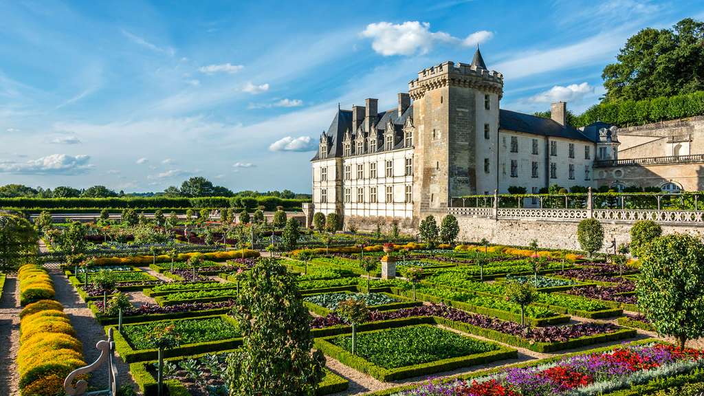 Le château de Villandry et sa mosaïque végétale Le château de Villandry et sa mosaïque végétale