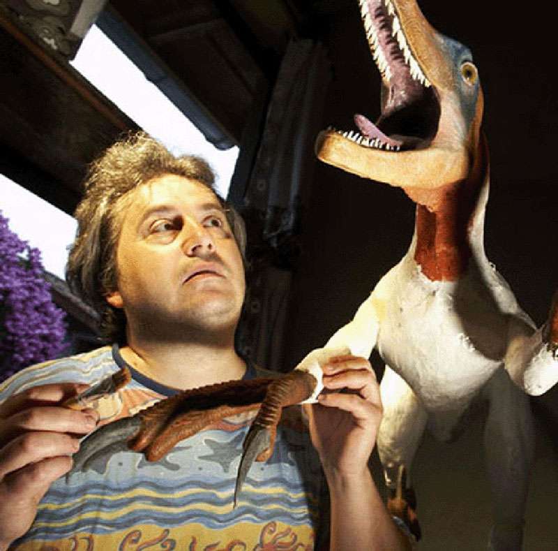 Michel Fontaine et le variraptor Michel Fontaine et le variraptor