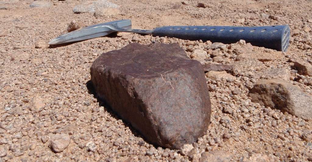 Au cours des deux derniers millions d’années, il est tombé sur Terre quelque 222 météorites d’un poids supérieur à 10 grammes par kilomètre carré et par million d’années. © Jérôme Gattacceca, CEREGE