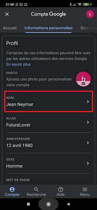 Comment Changer De Nom Sur Les Services Google