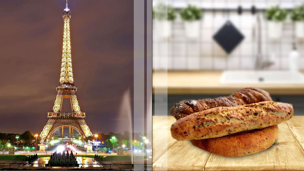 Un Parisien, un béret et… une baguette Un Parisien, un béret et… une baguette