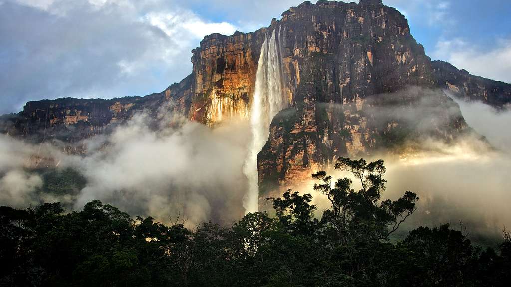 Photo La Chute D Eau De Salto Angel Au Venezuela