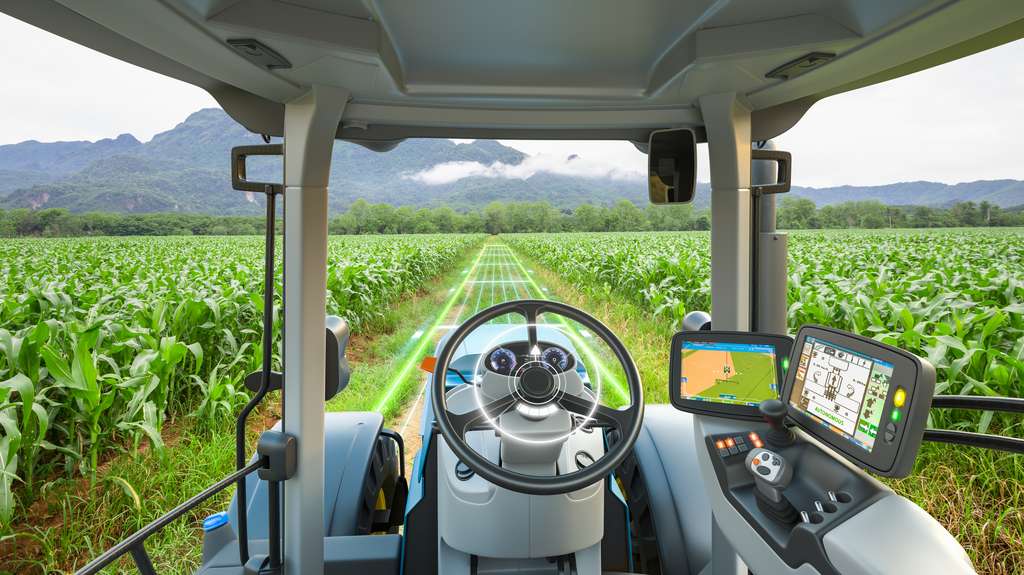 Les tracteurs sont maintenant équipés de GPS. © kinwun, Adobe Stock