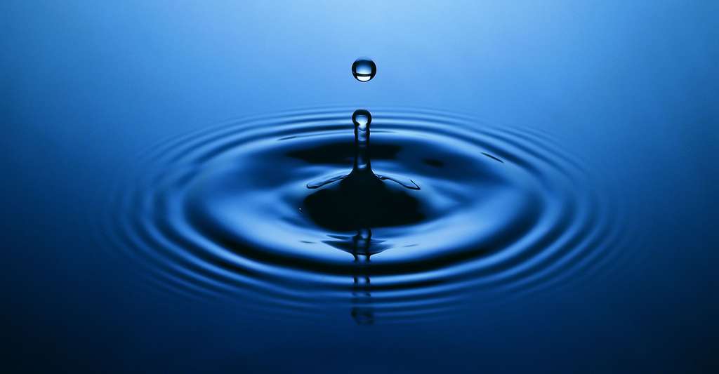 Quel est le pH d'une eau issue de la récupération ? Ici, goutte d'eau. © USDA NRCS Photo Gallery, CC0 