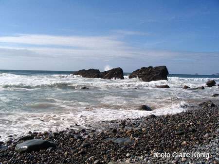 La côte de Lostmarc'h s'étend sur environ 2 km. © Claire König, tous droits réservés
