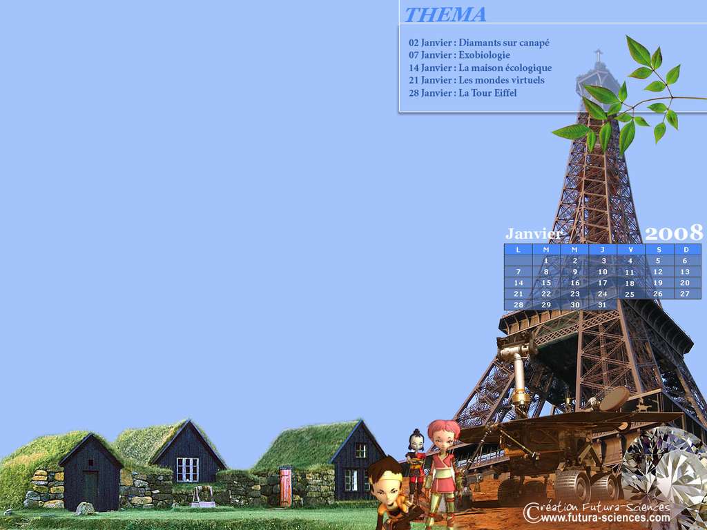 Calendrier Janvier 2008 Calendrier Janvier 2008