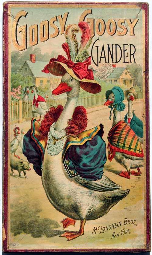 Illustration d’une boîte de jeu de l’oie du XIXe siècle, et éditée aux États-Unis. © DP
