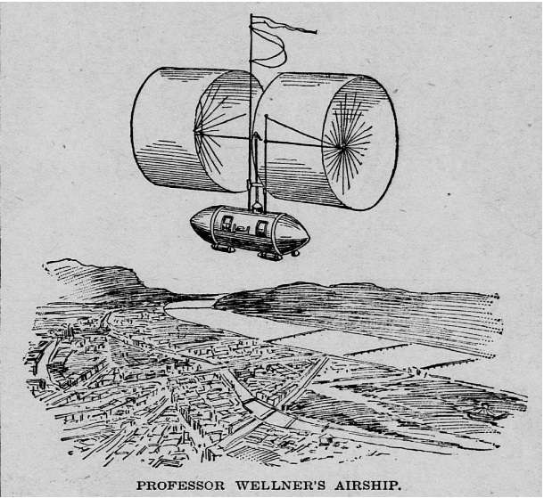 La machine volante du professeur Wellner La machine volante du professeur Wellner