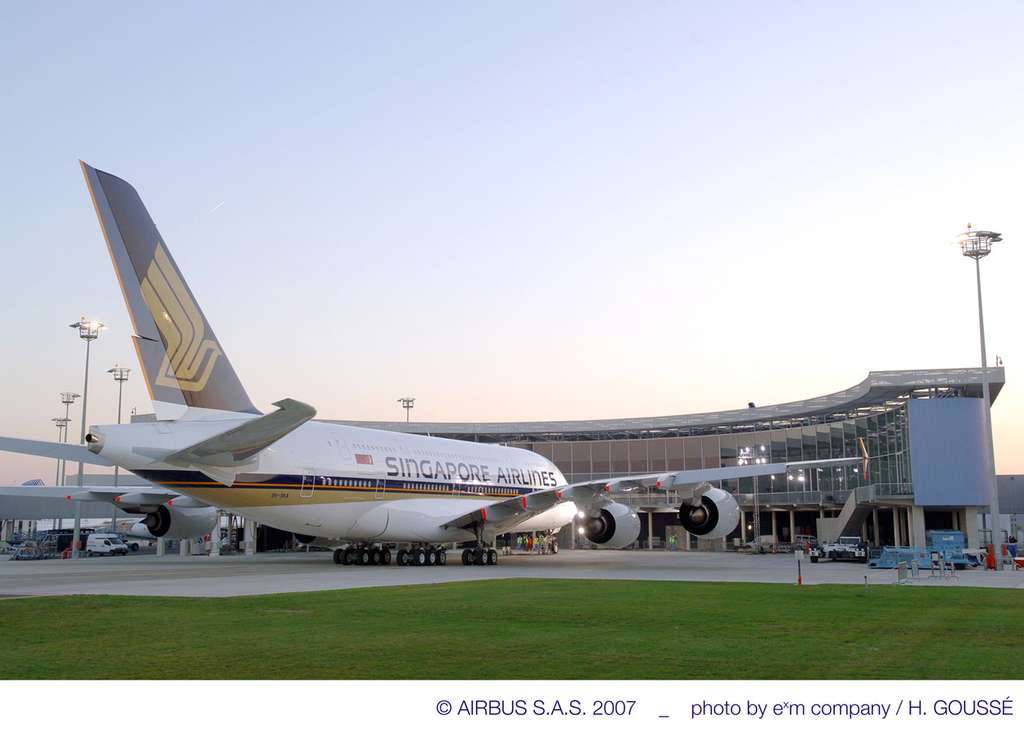 Le 1er A380 de Singapore Airlines