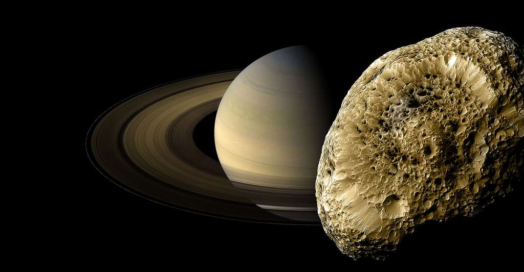Hypérion lune de Saturne. © NASA