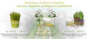 Un pot de jeunes plants, un tirage d'une gravure, des clés des champs pour des accès privilégiés à l'événement parisien, un parterre entier : cliquez pour participer Nature Capitale et n'oubliez pas d'indiquer notre code : futuraenvironnement. (Cliquer sur l'image pour accéder au site.) Un pot de jeunes plants, un tirage d'une gravure, des clés des champs pour des accès privilégiés à l'événement parisien, un parterre entier : cliquez pour participer Nature Capitale et n'oubliez pas d'indiquer notre code : futuraenvironnement. (Cliquer sur l'image pour accéder au site.)