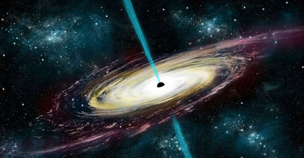 Dans quel contexte eurent lieu les premières observations des sursauts gamma ? Ici, une vue d'artiste d'un trou noir. © Marc Ward, Shutterstock