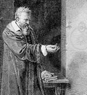 Disciple et fervent admirateur d'Aristote, l'Italien Galileo Galilei, dit Galilée, est plutôt perçu comme le premier à avoir remis en cause son enseignement. © DR Disciple et fervent admirateur d'Aristote, l'Italien Galileo Galilei, dit Galilée, est plutôt perçu comme le premier à avoir remis en cause son enseignement. © DR
