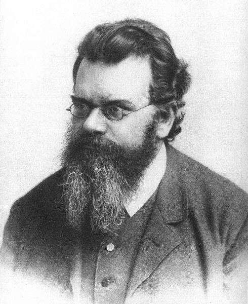 Ludwig Eduard Boltzmann (1844-1906) est un physicien autrichien considéré comme l’un des pères de la mécanique statistique. Défenseur de l’existence des atomes, hypothèse sur laquelle toute son œuvre était bâtie, il s’est suicidé en 1906 devant l’opposition quasi générale des chercheurs de l’époque, qui préféraient une image du monde basée sur le concept d’énergie et rejetaient le concept d’atome, sous prétexte qu’on ne pourrait jamais les observer. Les travaux de Boltzmann ont fortement influencé Einstein et Schrödinger et sont à l’origine de la révolution quantique via l’introduction du quantum d’action par Planck. Il est le premier à avoir donné une interprétation statistique de l'entropie et à avoir utilisé l'hypothèse ergodique pour fonder la mécanique statistique. © Wikipédia, DP
