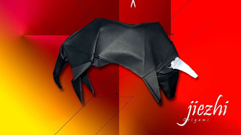 Un taureau en papier Un taureau en papier