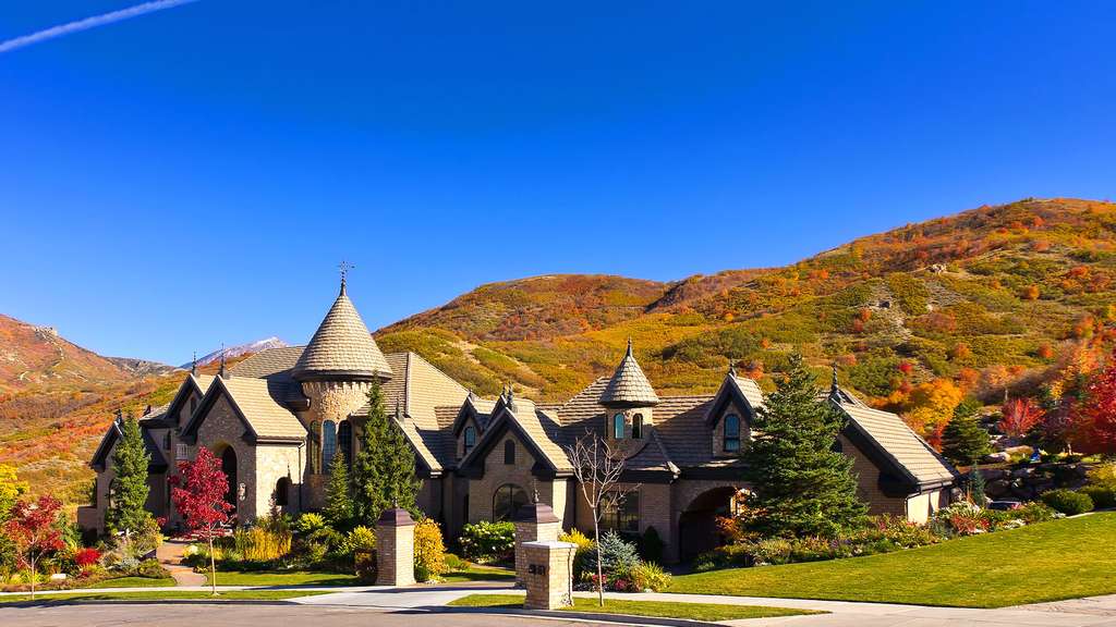 La maison-château de l'Utah (États-Unis) La maison-château de l'Utah (États-Unis)